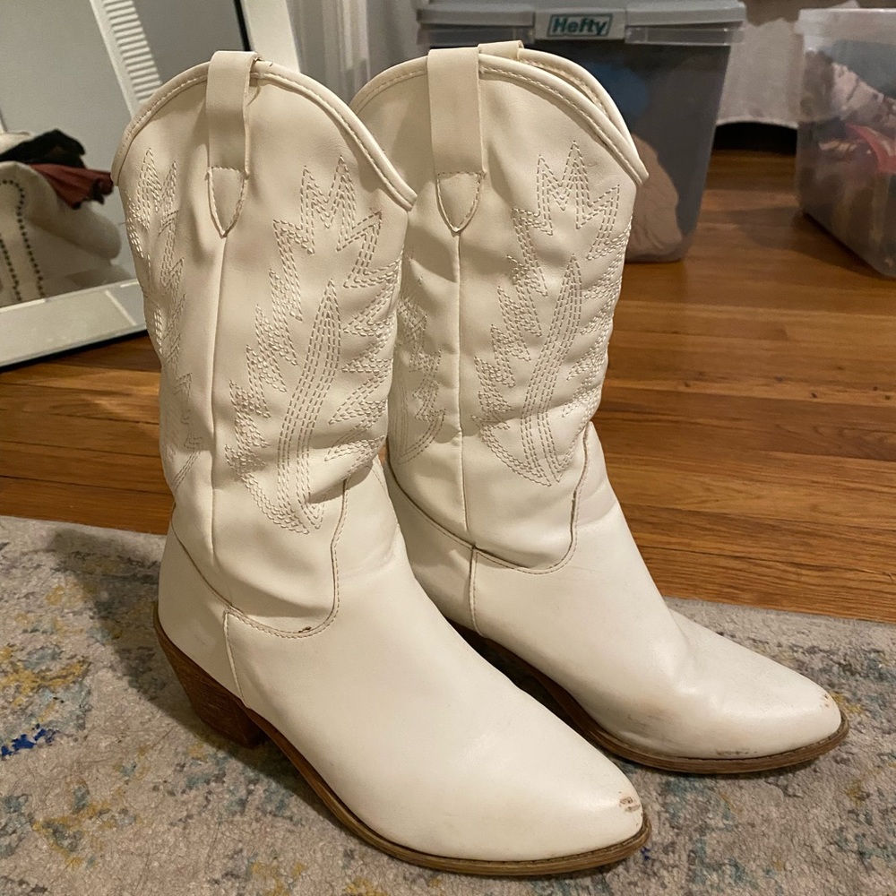 White Cowboy Boots